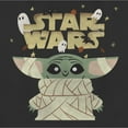 thumbnail image 2 of Women's Star Wars: The Mandalorian Halloween Grogu Mummy Graphic Tee Black Large, 2 of 4