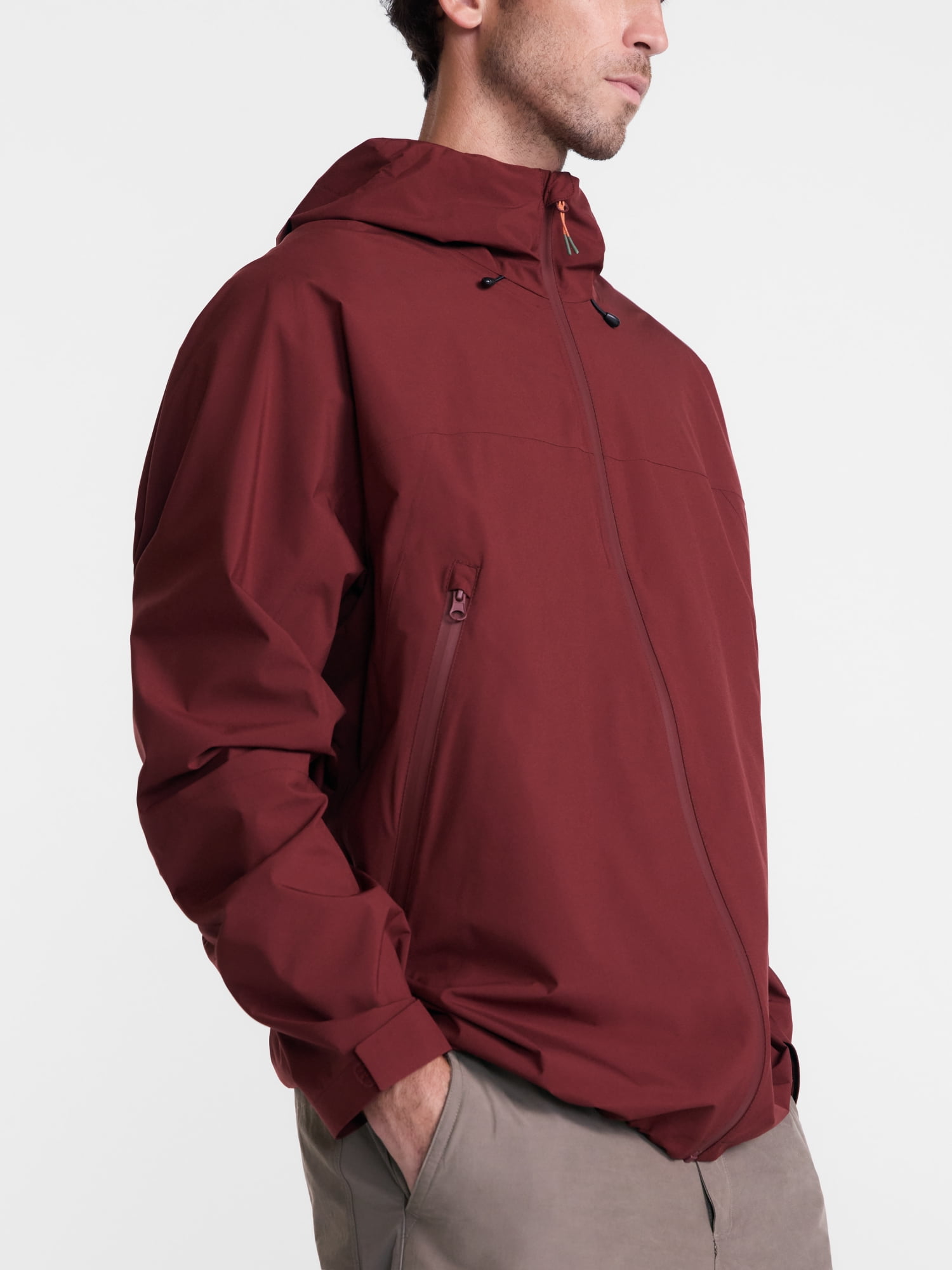 Ozark Trails Men's and Big Men's Pinnacle System Rain Jacket, Sizes S-3XL