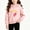 Pink, variant on Zorckvet Girls Fleece Sweatshirts with Ribbed Cuffs and Side Pockets