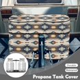 thumbnail image 3 of Yuyamidu Aztec Ethnic Gemoetric RV Propane Tank Cover, Double 20 LB Propane Tank Cover Table with Zipper, Waterproof Gas Cylinder Protection for RV, Travel Trailer, Camper, 3 of 8