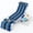 Black, Green, and White Stripes, variant on GOCAPTAIN Portable Tanning Bench Chair, 5-Position Adjustable Outdoor Lounge Chair with Folding Table, Face Hole, Pillow & Pocket, Perfect for Garden, Pool, Beach, Oxford Black Green White Stripes