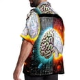 thumbnail image 3 of Mathematical Engineering Men's Short Sleeve Printed Button Down Hawaiian Beach Shirts, 3 of 6
