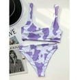 thumbnail image 4 of Babysbule Swimsuits for Women Women Cow Print Bikini Set Push-Up Brazilian Swimwear Beachwear Swimsuit, 4 of 6
