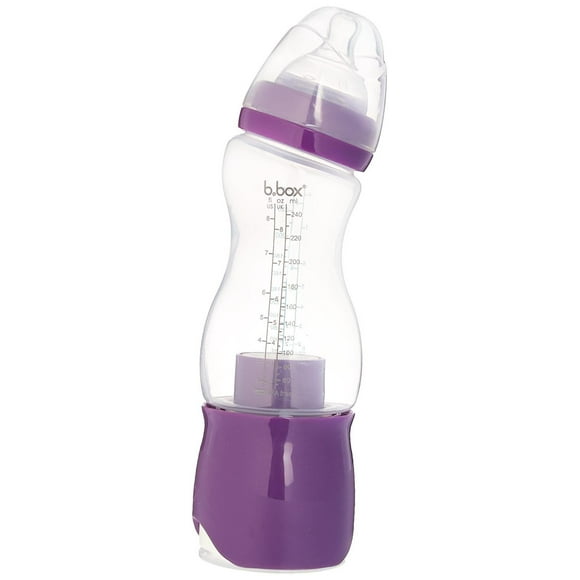 Biberón Esencial b.box Plum Punch con Dispensador 8 oz para Bebé