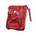 thumbnail image 2 of Rongfmy Porte-Monnaie en Cuir Compact Léger Robuste Vintage Portable Porte-Monnaie Rouge, 2 of 9