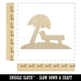 thumbnail image 2 of Lounge Chair Umbrella Beach Sun Wood Shape Unfinished Piece Cutout Craft DIY Projects - 6.25 Inch Size - 1/4 Inch Thick, 2 of 7