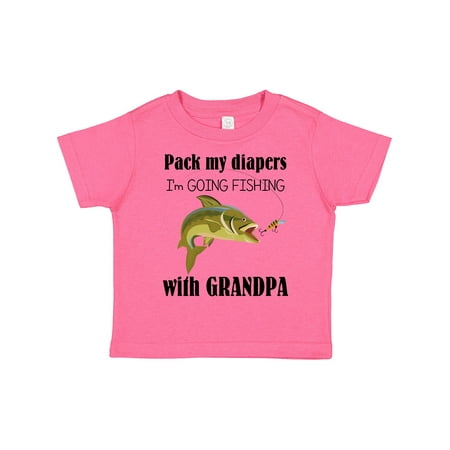 

Inktastic Going Fishing with Grandpa Gift Toddler Boy or Toddler Girl T-Shirt