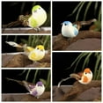 thumbnail image 5 of 6pcs Artificial Realistic Birds Feathered Song Bird Clip on Christmas Tree Ornaments Figures for Garden Party Decoration Wreath Crafts, Assorted Colors, 5 of 9