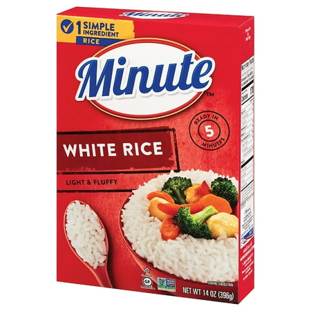 Minute White Rice Instant White Rice for Quick Dinner Meals 14-Ounce Box (Pack of 2) Minute White Rice Instant White Rice for Quick Dinner Meals 14-Ounce Box (Pack of 2)