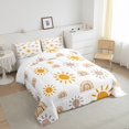 thumbnail image 4 of Erosebridal Little Rainbow Comforter Set Full, Cartoon Sun Bedding Set Boho Rainbow Lines Duvet Insert, Iridescent Hand Drawn Style Down Comforter, Rainbow Decor Bedroom, 4 of 6
