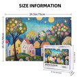 thumbnail image 5 of 1000 PCS 1000 piece jigsaw puzzles Fairytale Town Night,Adults Wooden Puzzle,Ideal for Relaxation and Family Fun,1000 Piece Jigsaw Puzzle for Adults Challenging Charm Puzzle for Game Night, 5 of 6