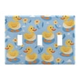 thumbnail image 2 of Dailycode Light Switch Plate Covers 2 Gang Wall Plate Plastics Outlet Covers for Kitchen Home Office Decor Duck on Water, 2 of 8