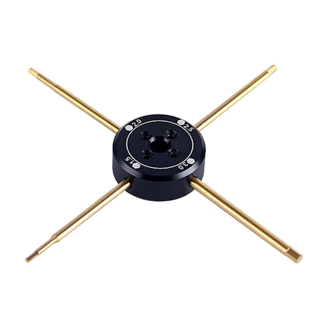 Destornillador hexagonal, herramienta práctica para mantenimiento de RC, tamaño métrico 1,5 mm, 2 mm, herramienta de reparación de RC para barcos,