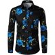 thumbnail image 1 of Camisa informal con botones de color morado relámpago para hombre, de moda, de primavera y otoño, nueva moda, blusas masculinas suaves y cómodas de manga larga con color rosa, 1 of 6