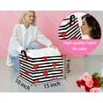 thumbnail image 7 of BOOHIT Valentines Day Basket Empty Heart Gifts Basket Kid Storage Bins Decor(Black Dash Red Love), 7 of 7