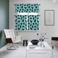 thumbnail image 4 of Halloween Kitchen Curtains Sets for Windows 36 Inch Length, Blue Black Animal Crow Fall Holiday Rod Pocket Window Treatments Tier Curtains and Valances Set for Bedroom/Bathroom, 4 of 8