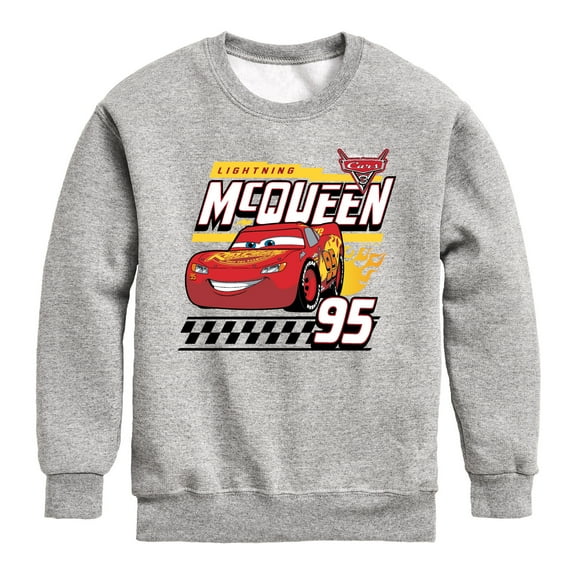 Disney's Cars - Lightning McQueen 95 - Toddler And Youth Crewneck Fleece Sweatshirt