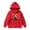 Red, variant on Cattle Long Sleeved Hoodie For Children
