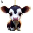 thumbnail image 1 of Exquisite Cartoon Cow Car Pendant Fine Texture Cute Christmas Tree Ornament Home, 1 of 5