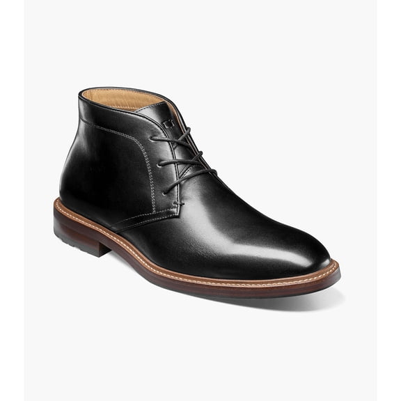 Florsheim Anthem Plain Toe Men's Chukka Boot, Black, 12 M