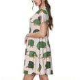 thumbnail image 7 of Spring Summer Dresses for Women 2025 - Cute Armadillo Wedding Guest Dresses, Beach Vacation Clothes, Hawaiian Sundresses Casual Short Sleeve Dress for Women with Pockets, 7 of 7