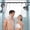Matte Black, variant on Shower for Couples, 6" Fixed Rain Showerhead with 7.5" Large Handheld Shower Double Set, Renter-Friendly, Tandem Shower, -Like, for Women Men, Chrome
