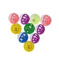 thumbnail image 1 of 10/30/50pcs Pet Toys Plastic Kitten Training Ball With Bell Hollow Cat Fun Throw Ball Random Color 30pcs, 1 of 6