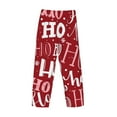 thumbnail image 3 of Vsdgher Ho Pattern Funny Christmas Print Mens Pajama Pants Sleep & Lounge Pants, PJ Bottoms With elastic waistb and Pockets, 3 of 5