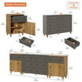 thumbnail image 3 of 3-in-1 Dresser Chests with 8 Drawers and 2 Doors for Bedroom, 3 of 7