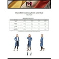 thumbnail image 2 of MixMatchy Women's Classic Distressed Long Denim Jacket Coat, 2 of 5