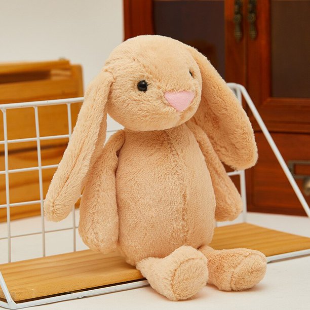 Cute Bonnie Rabbit Plush Toy / Little Rabbit Doll with Suction Cup / Children's Birthday Gift / Home Decorationbrown27cm Deng Xun unisex