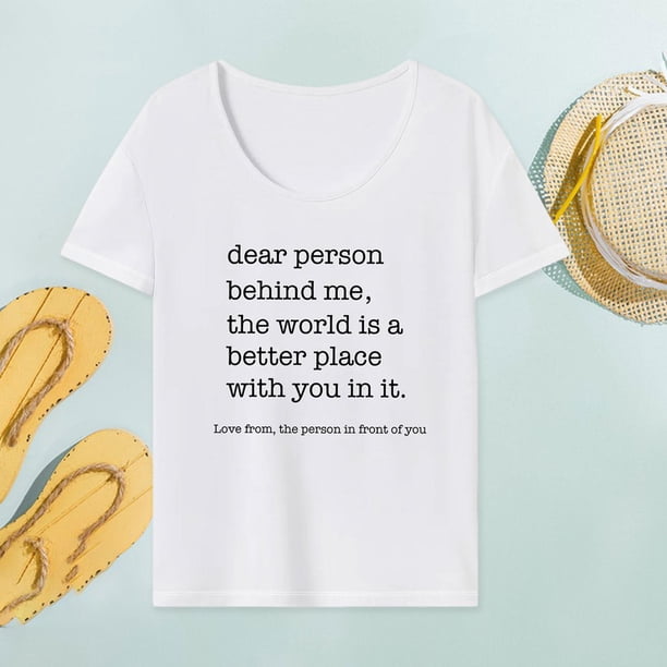 Camiseta de mujer Camiseta básica Camiseta transpirable con cuello redondo para mujer para ir de compras Regalo del día de San Valentín M