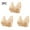 003 Khaki, variant on 3 PC Bra for Seniors Front Closure Bras for Older Women Comfortable Convenient Front Close Button Cotton Bras