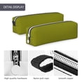 thumbnail image 4 of Yiaed Olive Print Leather Pencil Case - Leather Pen Pencil Holder - Elegant & Practical Pencil Pouch for Work & Office, 4 of 7