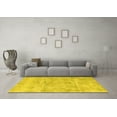 thumbnail image 3 of Ahgly Company Indoor Rectangle Abstract Yellow Modern Area Rugs, 4' x 6', 3 of 4