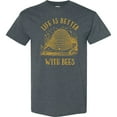 thumbnail image 3 of Inktastic Life's Better with Bees T-Shirt, 3 of 5