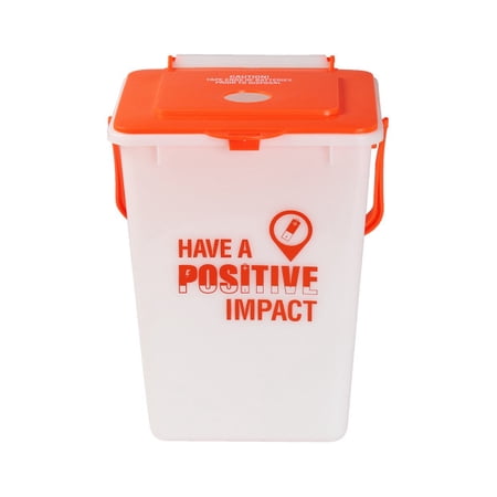 stamped recycler lid container hole indoor orange custom busch battery systems
