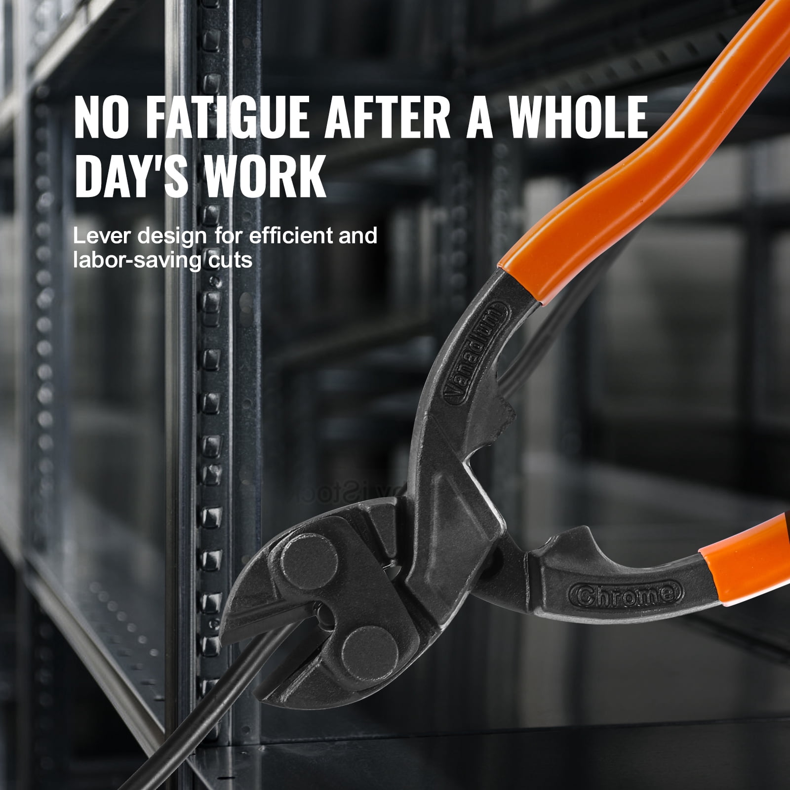 SKYSHALO Bolt Cutter, 8" Mini Lock Cutter with Streamlined Ergonomic Handle, Chromium Vanadium Alloy Steel Blade, Heavy Duty Bolt Cutter for Rods, Bolts, Steel Wires, Cables, Rivets, and Chains