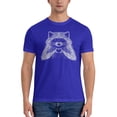 thumbnail image 3 of Love Raccoon Men'S Basic Short Sleeve T-Shirt Blue 4x-Large, 3 of 5