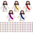 thumbnail image 1 of 120pcs Little Jesus Figures Jesus Loves You Mini Jesus Figures Hide and Seek Religious Party Favors Sunday School Baptism Gifts, 1 of 6