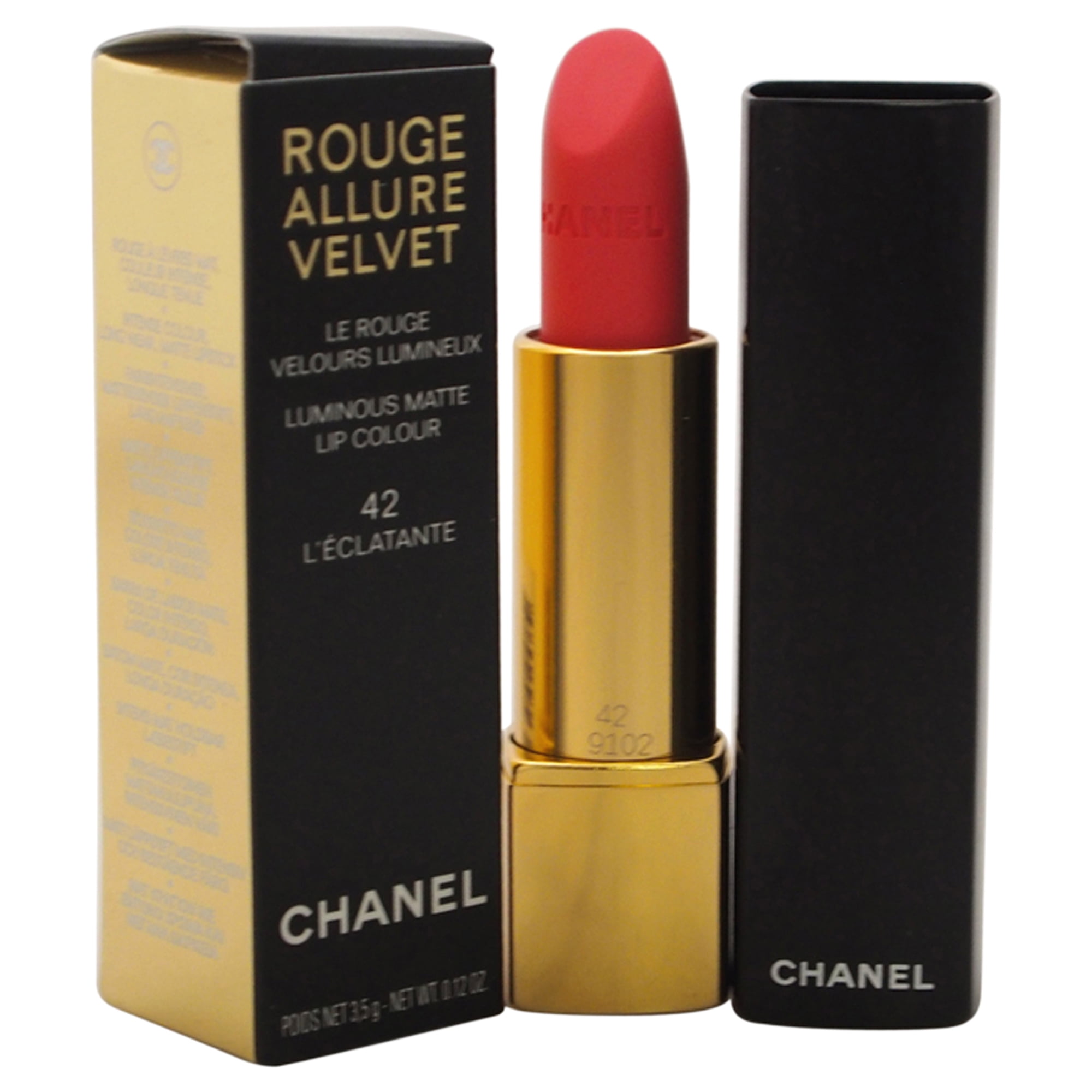 CHANEL - Rouge Allure Velvet Luminous Matte Lip Colour - # 42