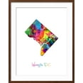 thumbnail image 2 of Art.com Washington DC, District of Columbia Map Art Print by Michael Tompsett, Brown Frame Wall Art, 23" x 29", 2 of 5