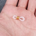 thumbnail image 6 of ibasenice 100Pcs Silicone Eyeglass Chain Fixing Rings Golden Adjustable Non Slip Eyeglass Cord Holder, 6 of 8