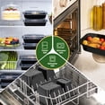 thumbnail image 5 of Vaparinckl 50 Pack (100-Piece) Meal Prep Containers, Reusable Food Storage Containers with Lids, To Go Take Out Plastic Food Storage, Microwave Freezer Dishwasher Safe, 2 Compartment, 5 of 8