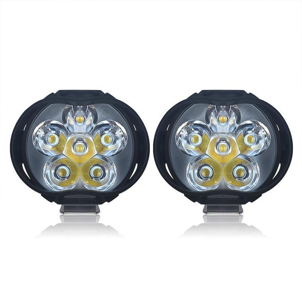 2pcs 15W 12V 6LED Headlight Headlamp Bulb Fog Light For Motorcycle Car E-bike 2pcs 15W 12V 6LED Headlight Headlamp Bulb Fog Light For Motorcycle Car E-bike
