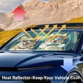 thumbnail image 6 of Xixirimido Car Windshield Sun Shade Foldable Sunshade Front Window Cover Sun Visor for Trucks SUVs Sedan Universal Car Interior Accessories, Cute Corgis, 6 of 8