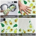 thumbnail image 4 of Xecao Cartoon Fruit print Flannel Mat: Non-slip, 16x24in. Ideal for kitchen, bedroom, bath & living room., 4 of 9