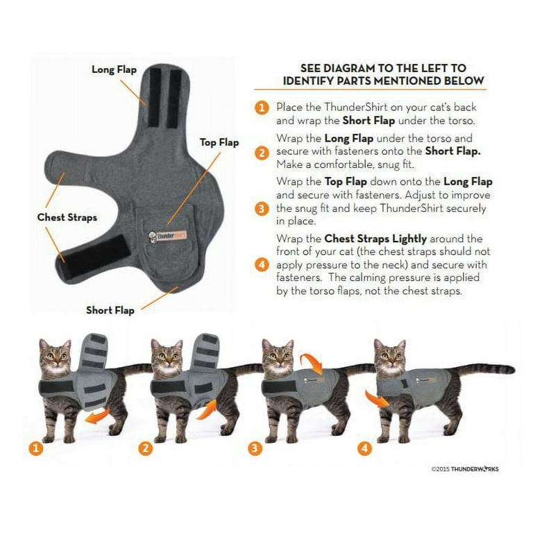 Cat Anxiety Jacket, Anti Anxiety Vest Thunder Vest for Cats Pet