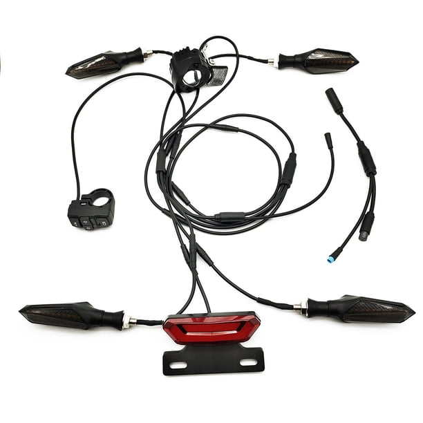 Para BBS01 BBS02 Bicicleta EléCtrica 24V/36V/48V Delantero Trasero Luz de Freno Luz de Freno Ebike Kits de ConversióN,A
