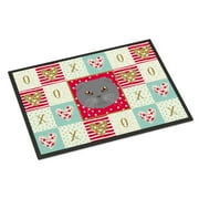 Carolines Treasures CK5158MAT Scottish Fold Cat Love Door Mat Indoor Rug or Outdoor Welcome Mat 18x27 Doormat 27"L x